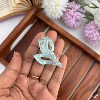 Crystal Tulip Mini Hair Claw – Small