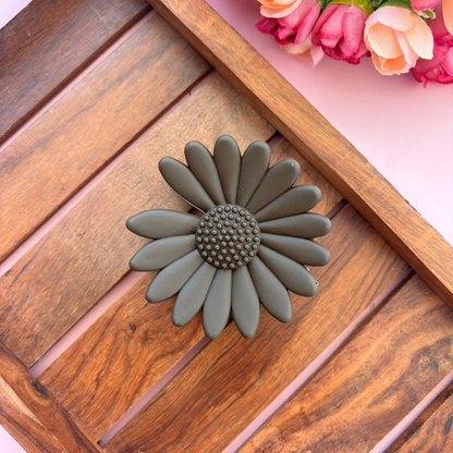 Dual Colour Sun Flower Hair Claw - Large