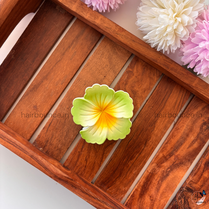 Dual Shade Hibiscus Hair Claw - Medium