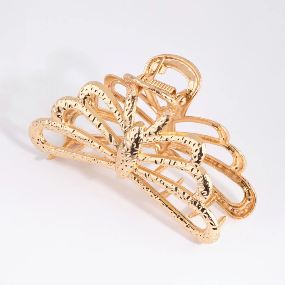 Premium Detailed Butterfly Metal Hair Claw