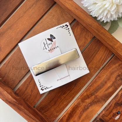 Nova Sleek Metallic Rectangle Barrette – Modern Minimal Luxe