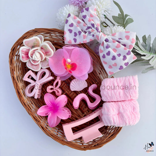 Blush Blossom Hair Accessory Hamper