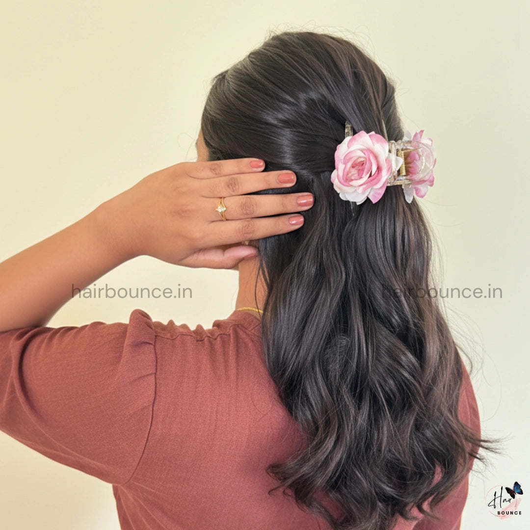 Soft Rose Hair Claw – Large