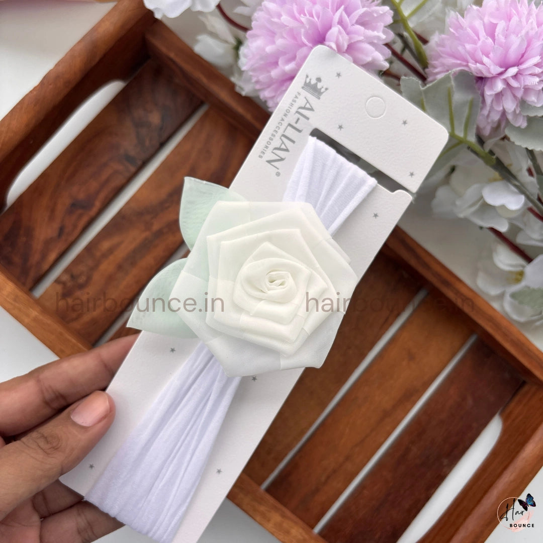 Bloom Rose Newborn Baby Nylon Headband