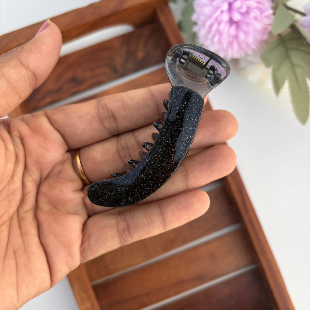 Sparkling Glitter Banana Clip - Medium