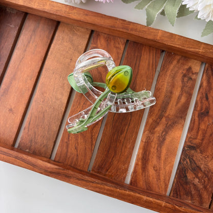 Crystal Tulip Hair Claw – Large