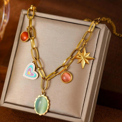 Cosmic Love Charm Necklace