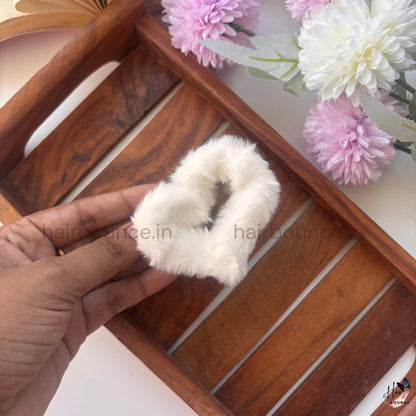 Colourful Heart Fur Hair Claw - Medium