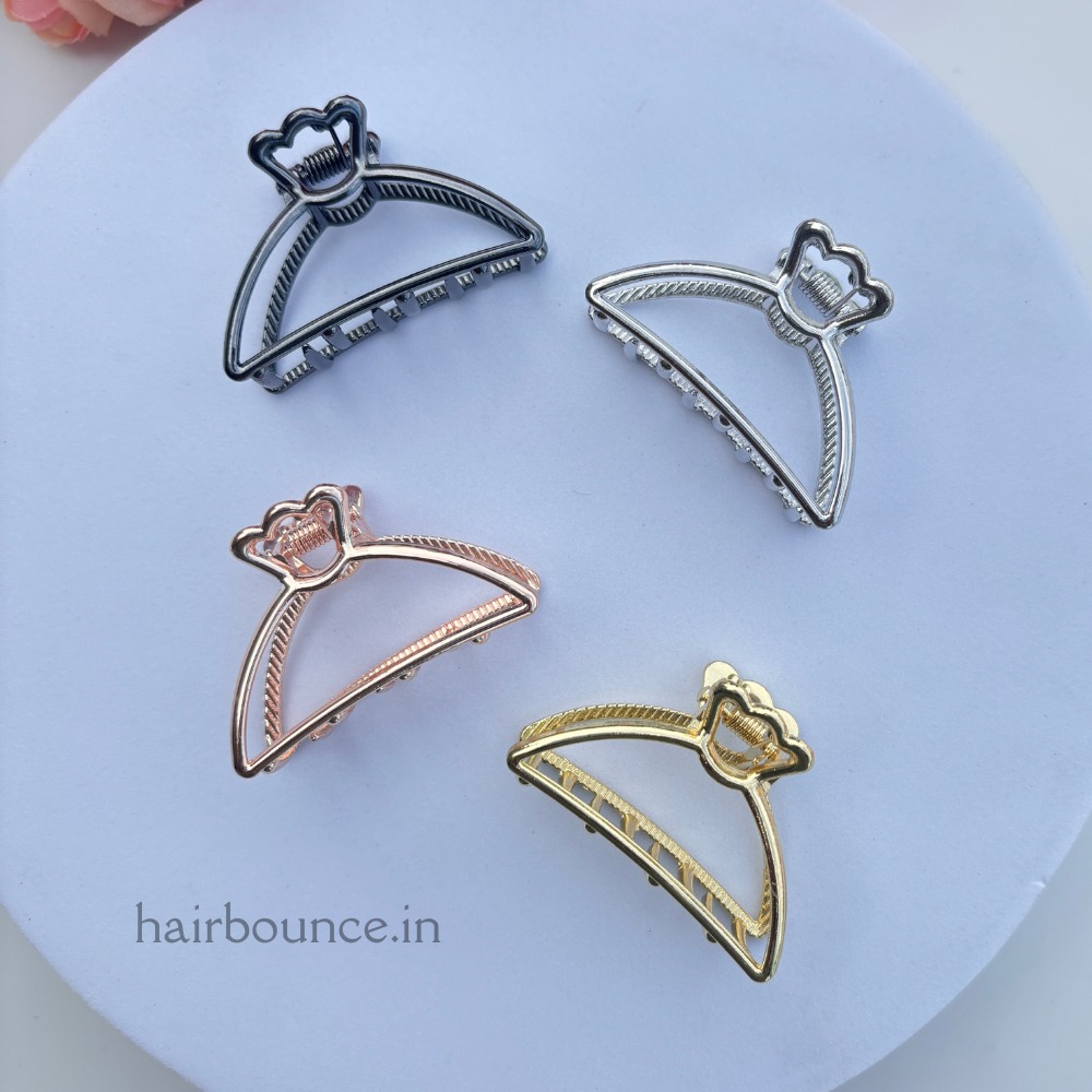 Metal Curve D Shape Hair Claw