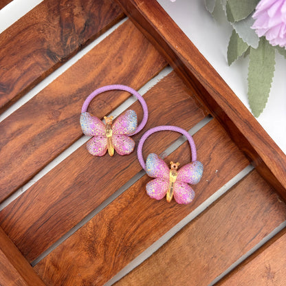 Sparkle Pop Butterfly Rubber Bands