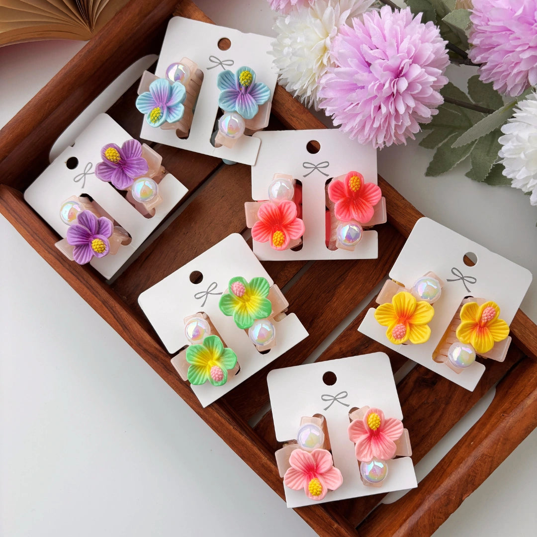 Hibiscus Hair Claw – Pack of 2