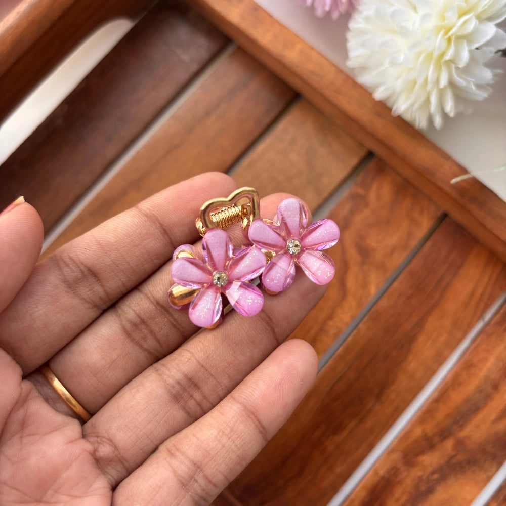Colourful Flower Metal Hair Claw