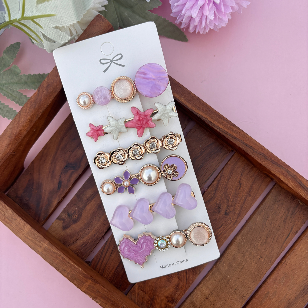 Lavender Dream Clip Set – Pack of 6