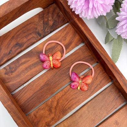 Sparkle Pop Butterfly Rubber Bands