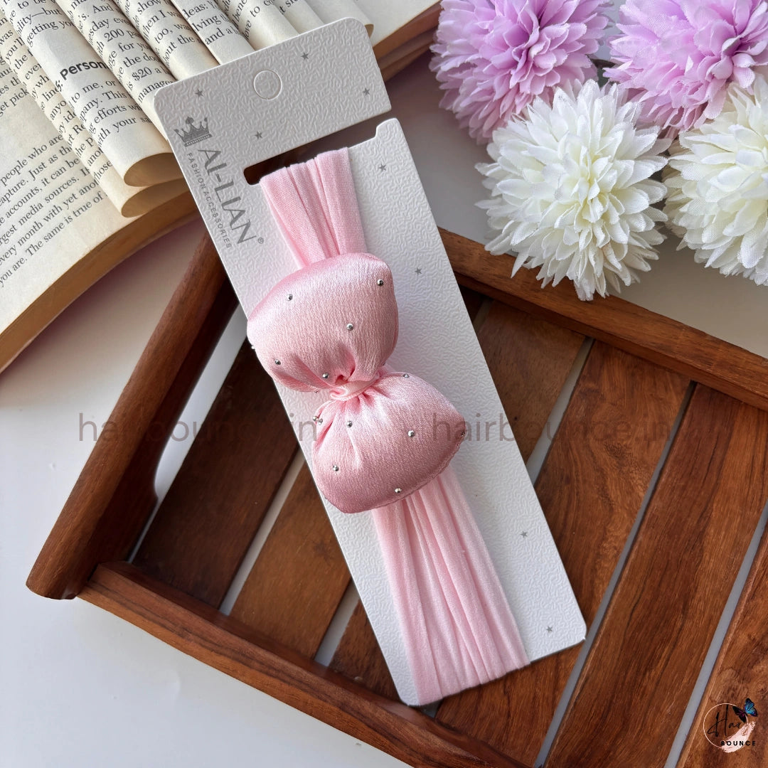 Sparkle Satin Bow Baby Headband