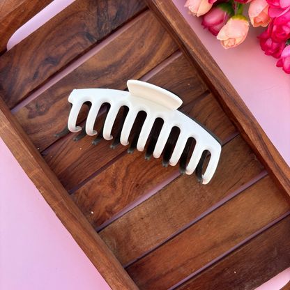Dual Colour Cylindrical Hair Claw - Large