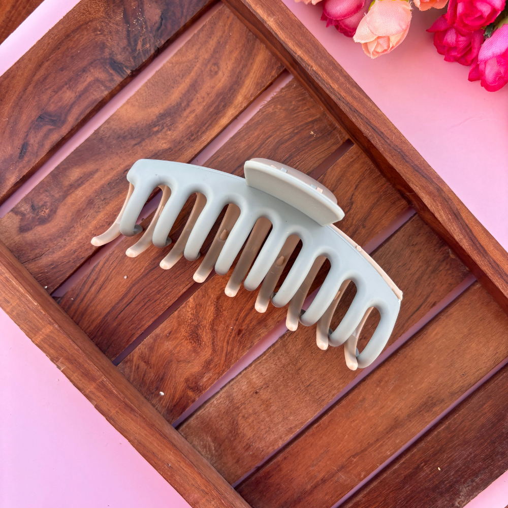 Dual Colour Cylindrical Hair Claw - Large