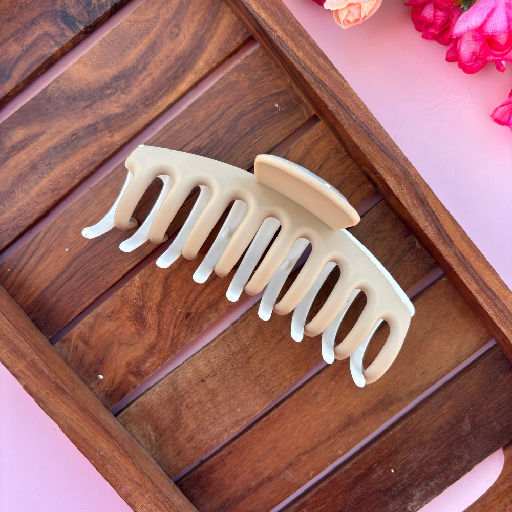 Dual Colour Cylindrical Hair Claw - Large