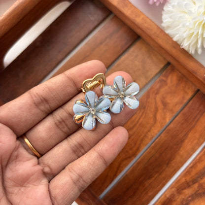 Colourful Flower Metal Hair Claw