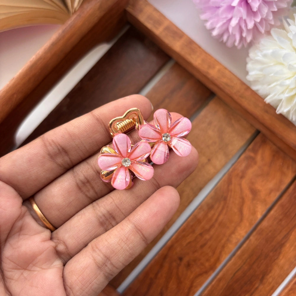 Colourful Flower Metal Hair Claw