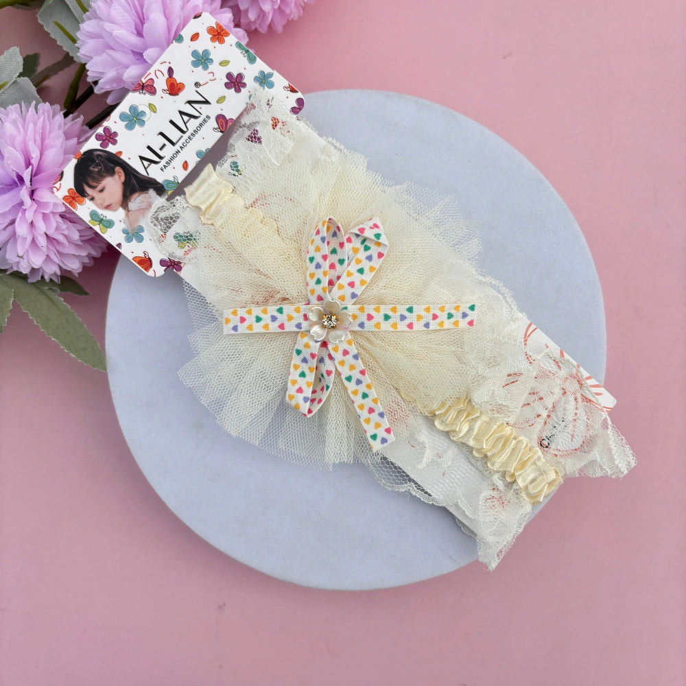 Ribbon Flower Lace New Born Baby Headband