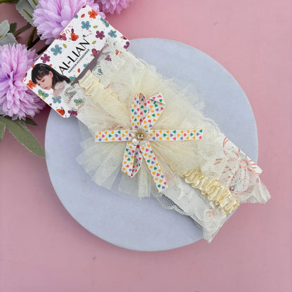 Ribbon Flower Lace New Born Baby Headband
