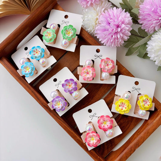 Glossy Sakura Hair Claw – Pack of 2