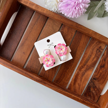 Glossy Sakura Hair Claw – Pack of 2