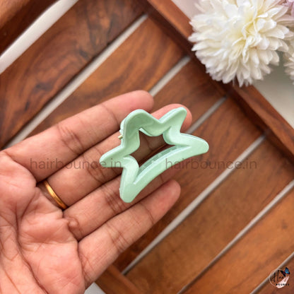 Pastel Star Hair Claw – Small