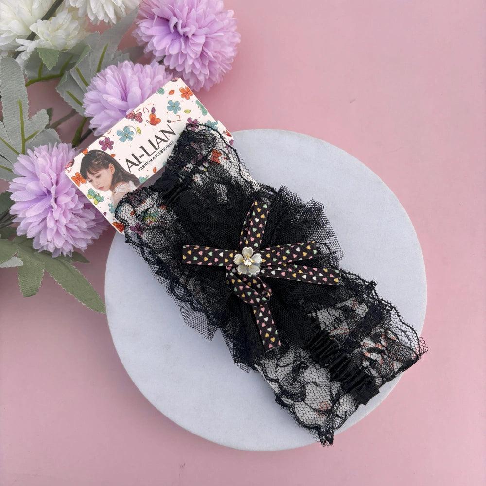 Ribbon Flower Lace New Born Baby Headband
