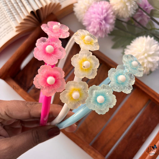 Pearl Bloom Floral Headband