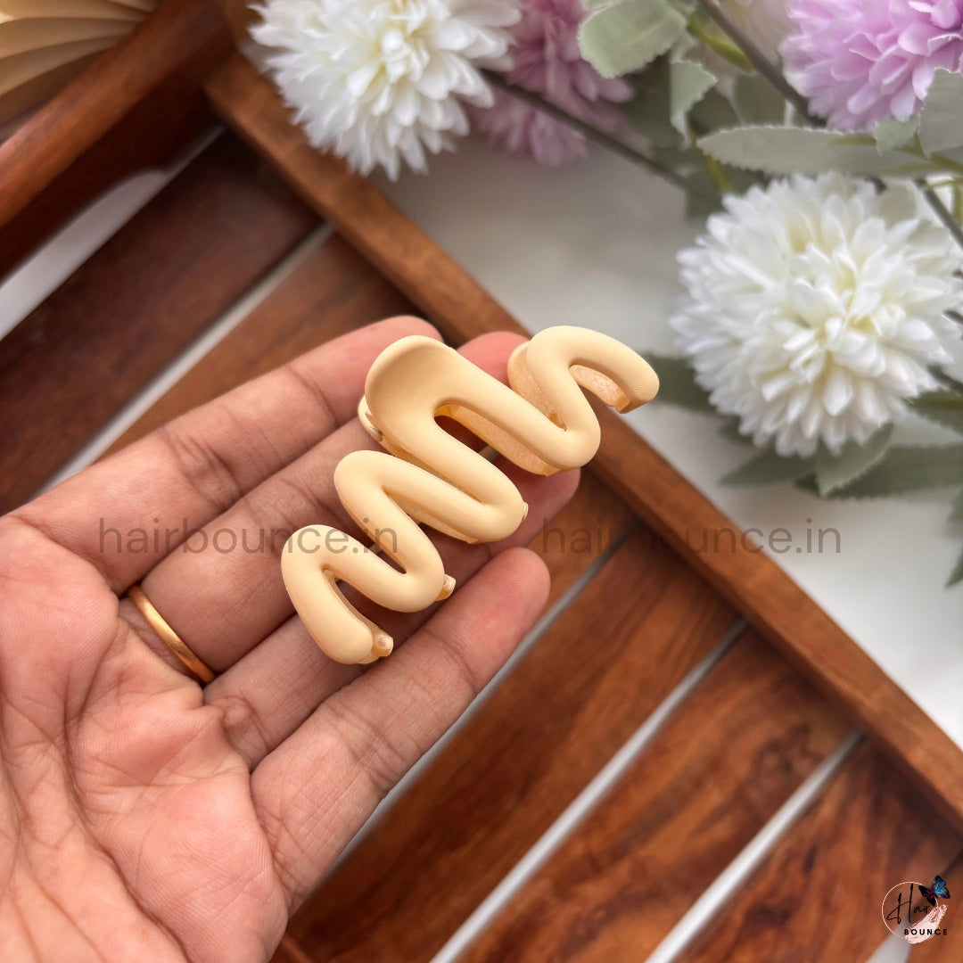 Abstract Wave Hair Claw – Medium