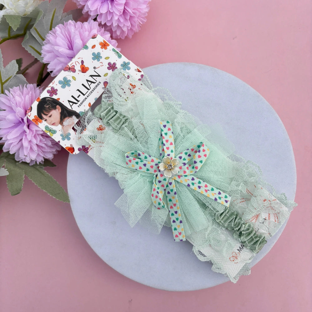 Ribbon Flower Lace New Born Baby Headband