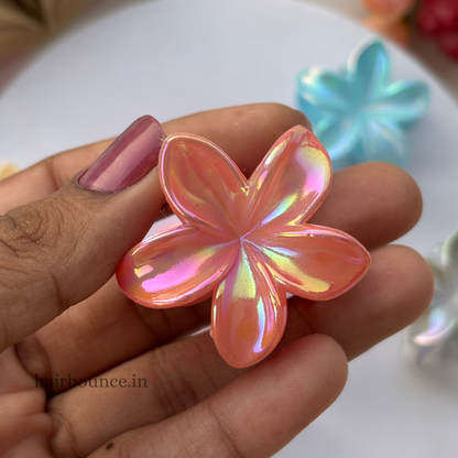 Colourful Shinny Lilly Hair Claw - Small