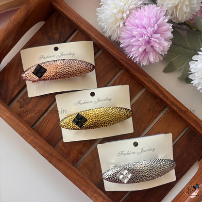 Luxe Textured Snap Clip