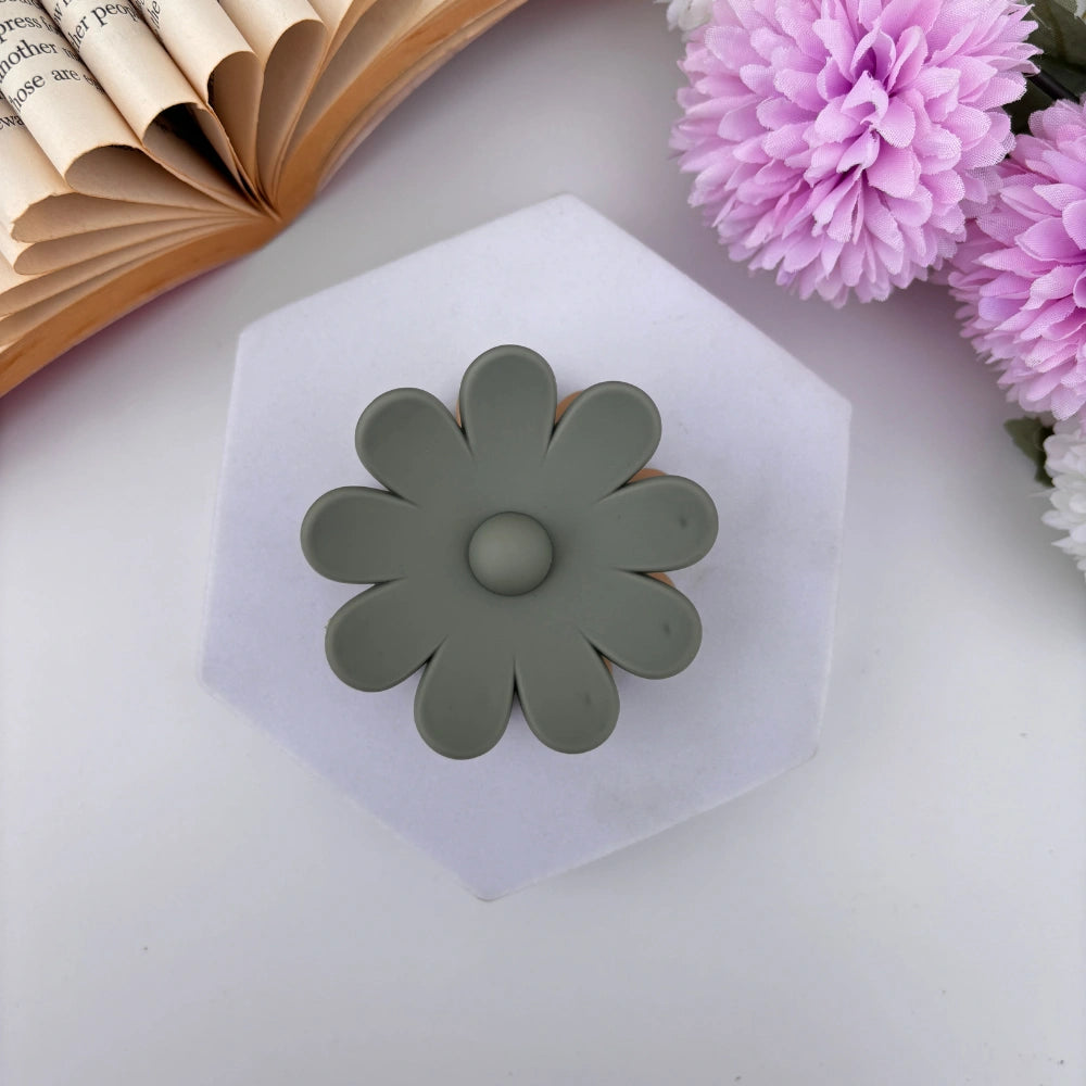 Dual Colour Daisy Hair Claw - Large