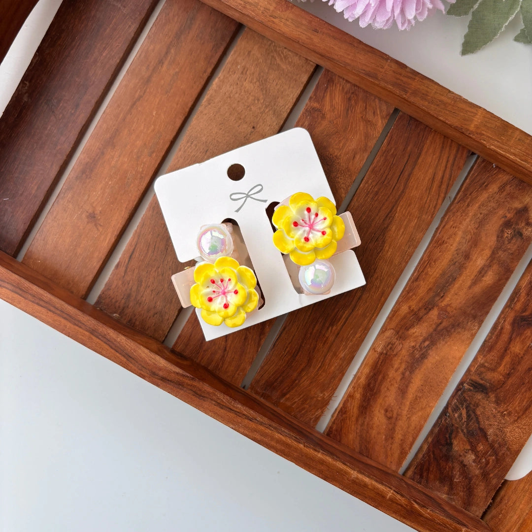 Glossy Sakura Hair Claw – Pack of 2