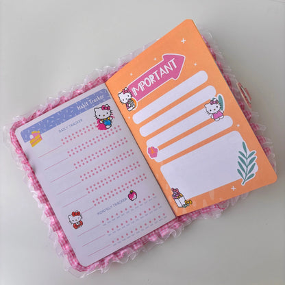 Hello Kitty Frill Lock Diary – Cute Planner & Tracker
