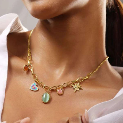 Cosmic Love Charm Necklace