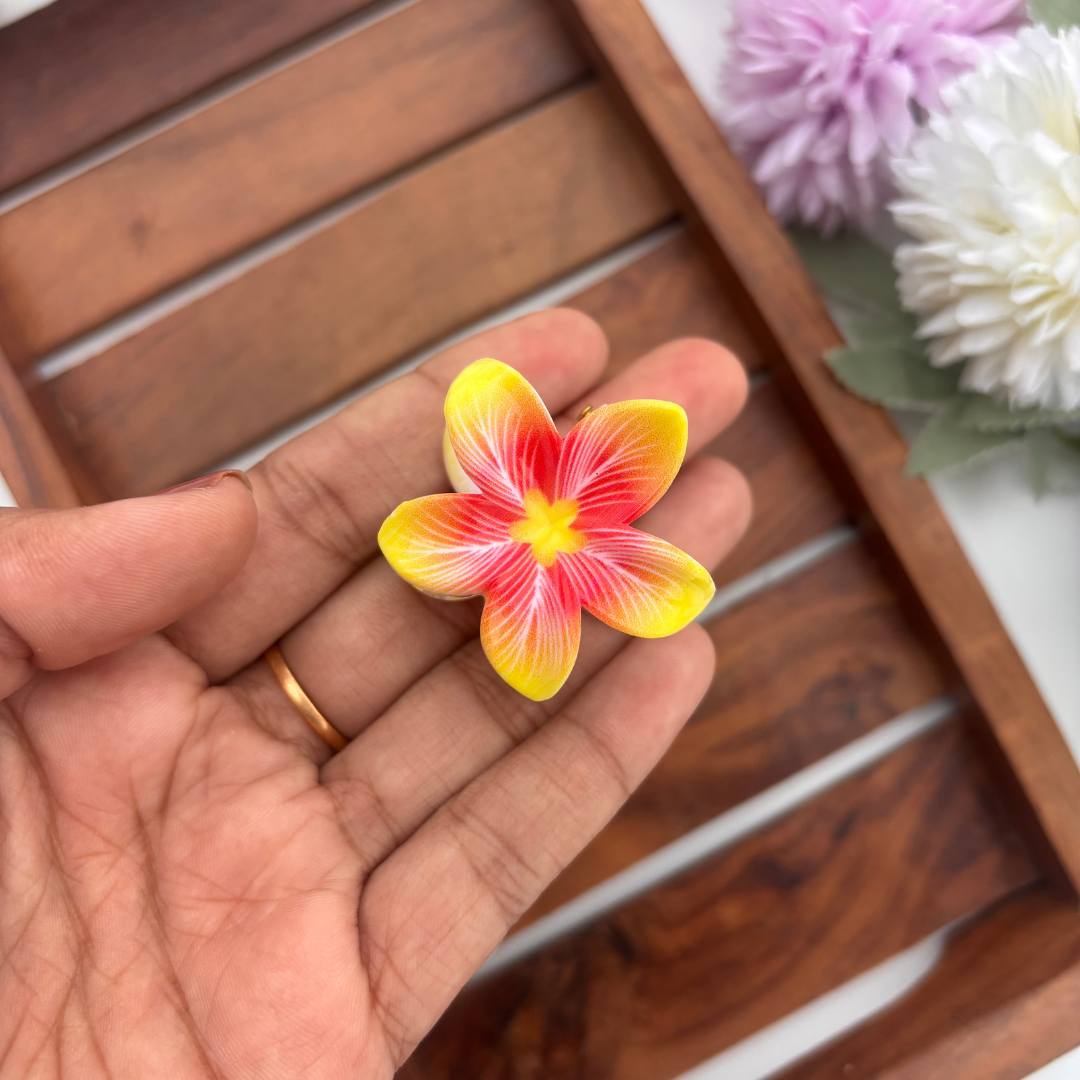 Tropical Blossom Hair Claw - Small