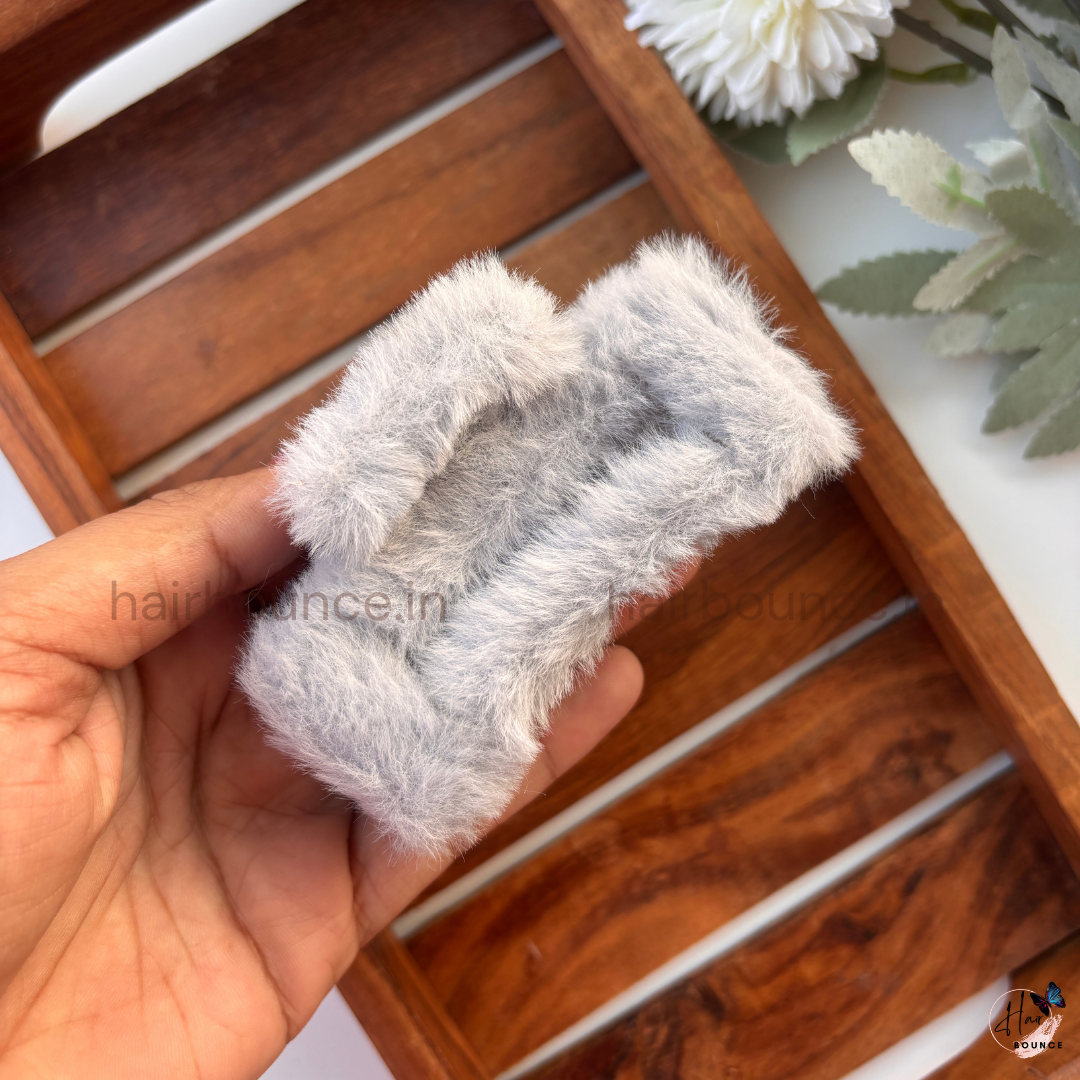 Colourful Rectangle Fur Claw - Large