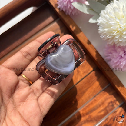 Heart Square Hair Claw - Medium