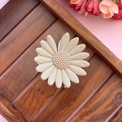 Dual Colour Sun Flower Hair Claw - Large