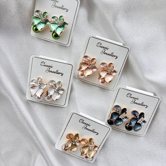 Bloom Pearl Petal Earrings