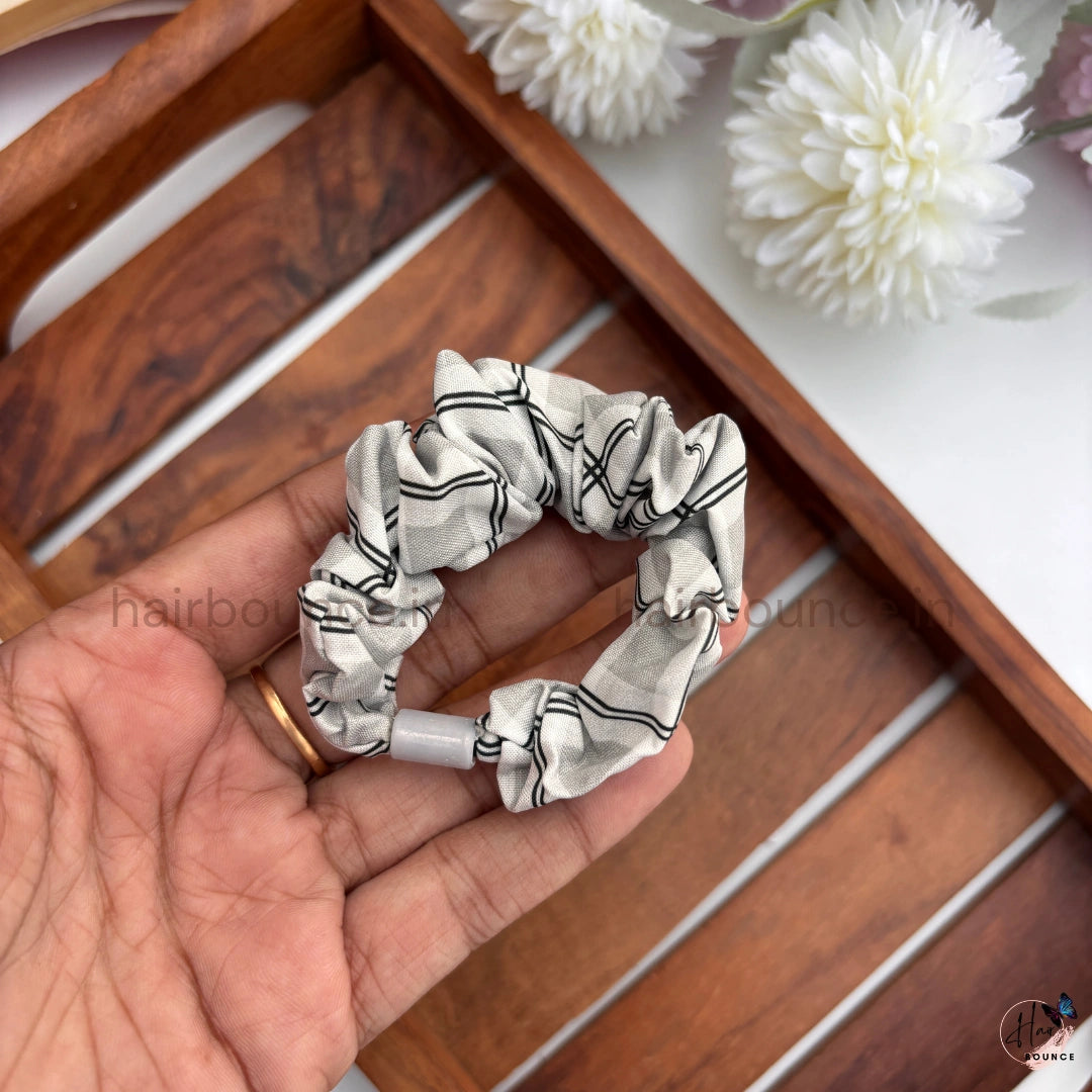 Classic Checkered Scrunchie Hair Tie