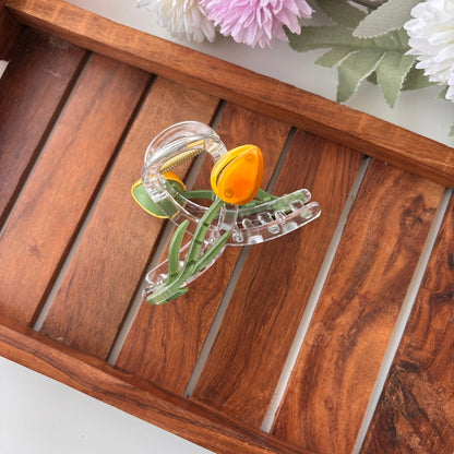 Crystal Tulip Hair Claw – Large