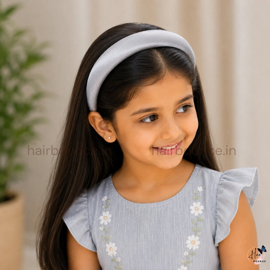 Luxe Satin Padded Headband for Women & Girls – Soft Wide Hair Band