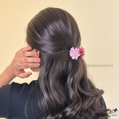 Dual Colour Sunflower Hair Claw - Small