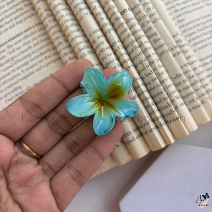 Glossy Blossom Flower Hair Claw - Small