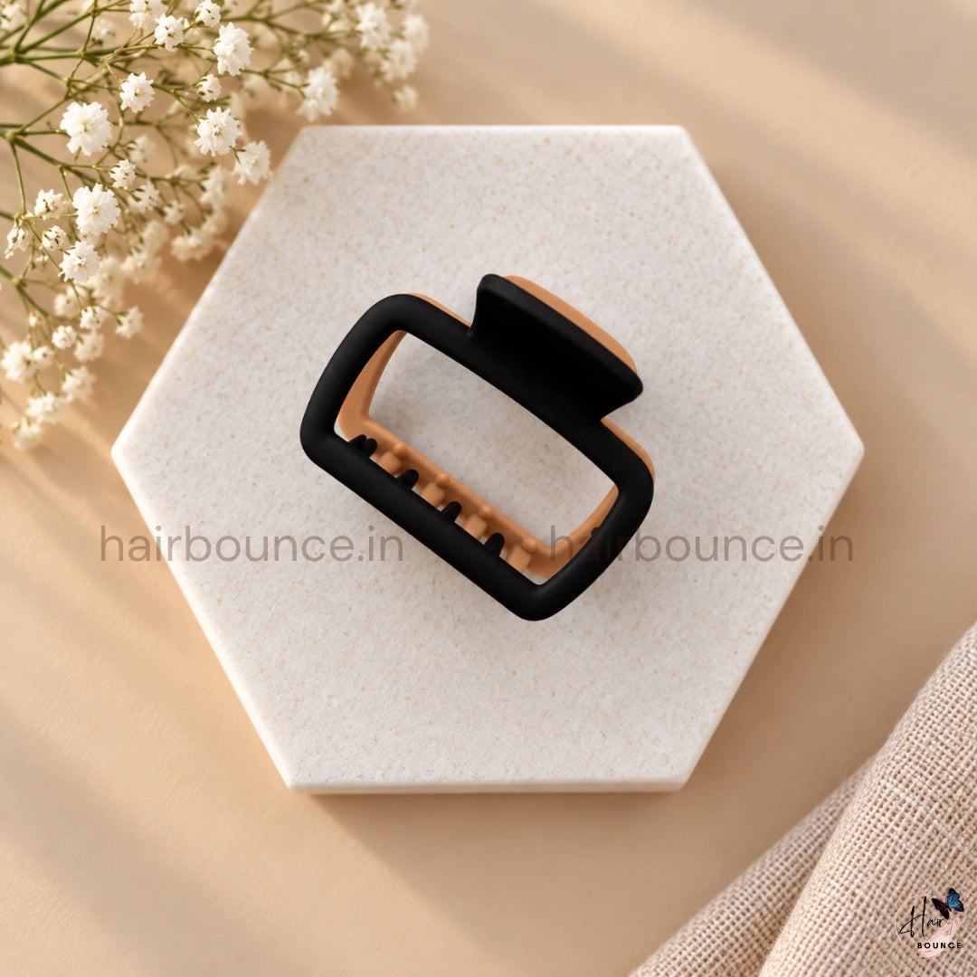 Dual Colour Square Hair Claw - Medium